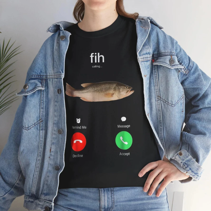 Fih designed funny Meme gift shirts, funny Generation Z patterned T-shirts, and men's funny fishing shirts for him