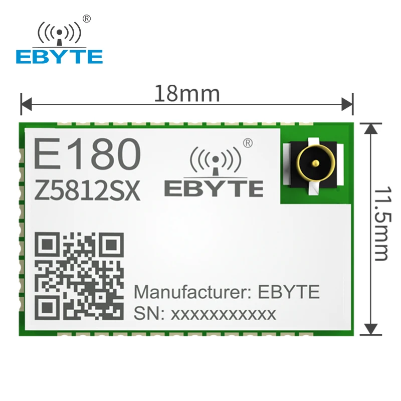 ZIGBEE 3.0 TLSR8258 Module 2.4Ghz Wireless Transceiver Receiver 12dBm 500m E180-Z5812SX EBYTE High Performance Stamp Hole PCB