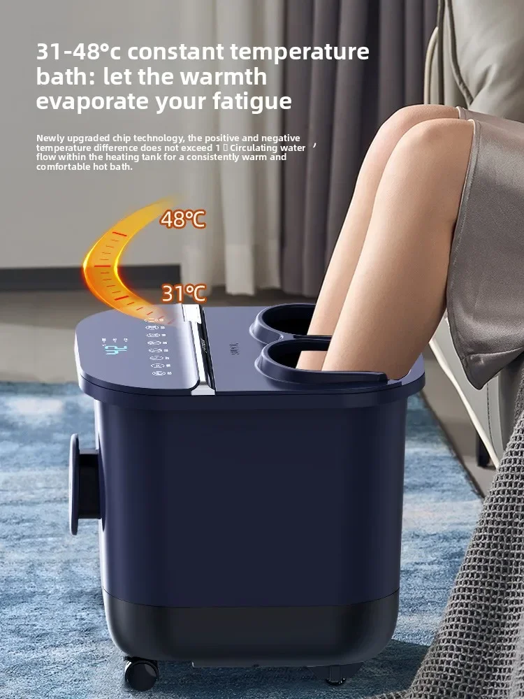 Household Fully Automatic Heated Constant Temperature Foot Bath Tub Deep Foot Massage Machine for Foot Health Care Relaxation