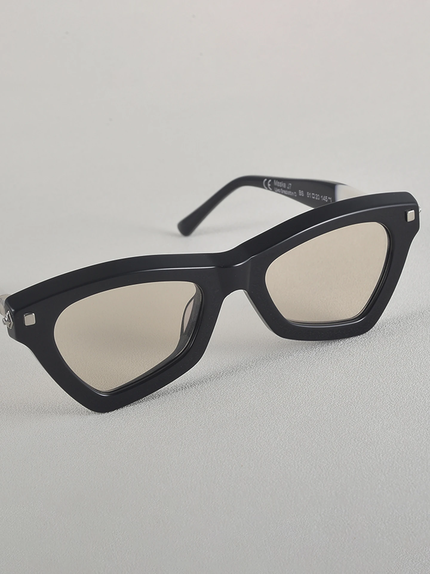 Personalized Polygonal Sunglasses for Men Outdoor Protective Eyeglasses Thick Acetate Cat Eyes Women UV Resistant Sun Glasses