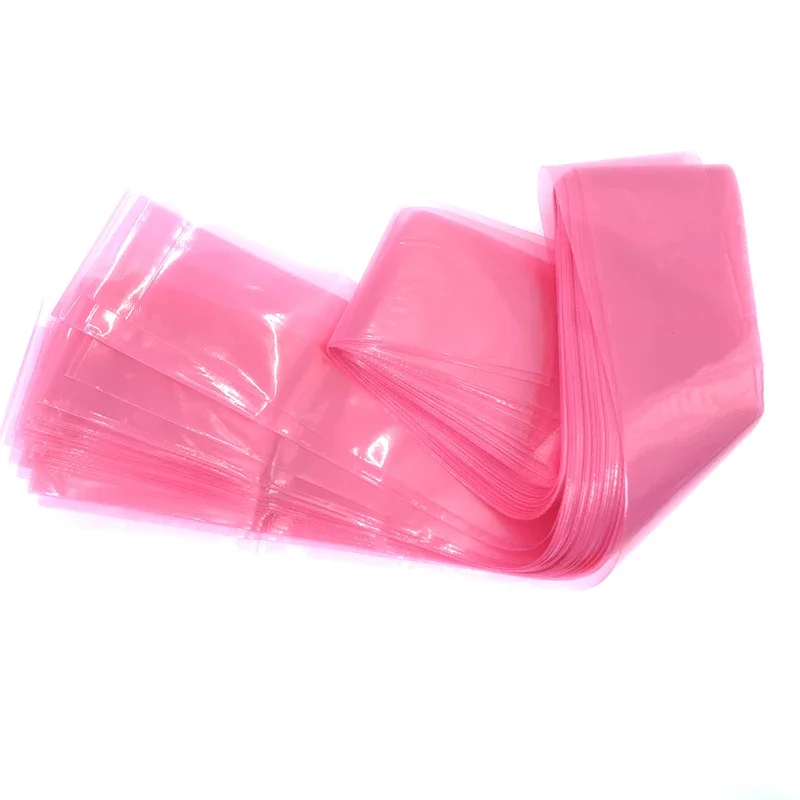 100Pcs Disposable Black/Pink Tattoo Clip Cord Sleeves Covers Bags Supply for Tattoo Machine Tattoo Accessory Medicals Plastic