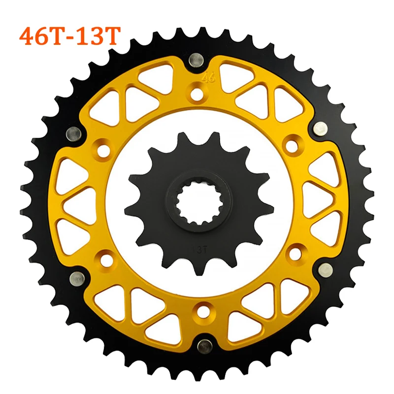 دراجة نارية 520 45T-52T 13T الجبهة الخلفية ضرس لسوزوكي DR250 DR-Z250 RM250 RMX250 DR350 DR-Z400 DR RM RMX DRZ 250 350 400 L M #3