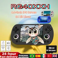 ANBERNIC-consola de juegos portátil Retro RG40XX H, 64 bits, Linux, pantalla IPS de 4,0 pulgadas, compatible con 5G, WiFi, Bluetooth, salida HDMI-TV, RG40XXH