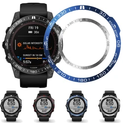 Anel de moldura de aço inoxidável para Garmin Fenix, Capa Adesiva, Anti Scratch Protector, epix Pro, 7X, 7 SmartWatch, 47mm, 51mm