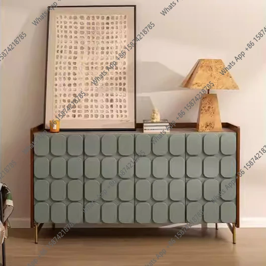 

Medieval Oriental square rock slab dining side cabinet simple against the wall living room dining room locker