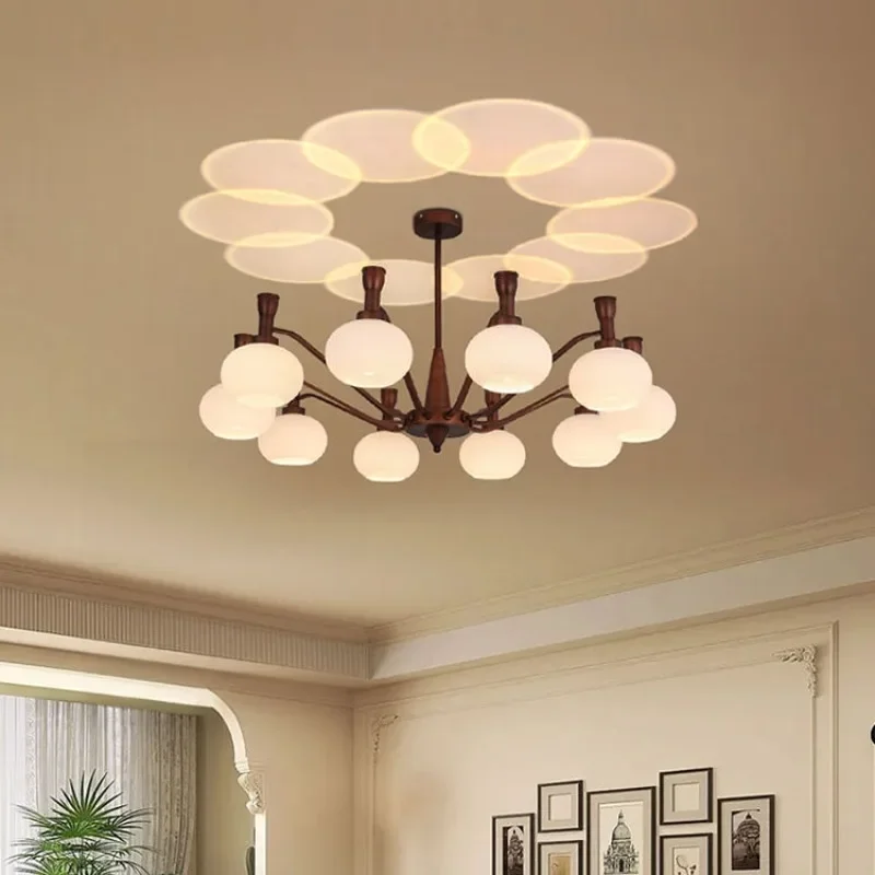 

Medieval-style living room chandelier American-style main hall light French-style study lamp dining room lighting fixtures