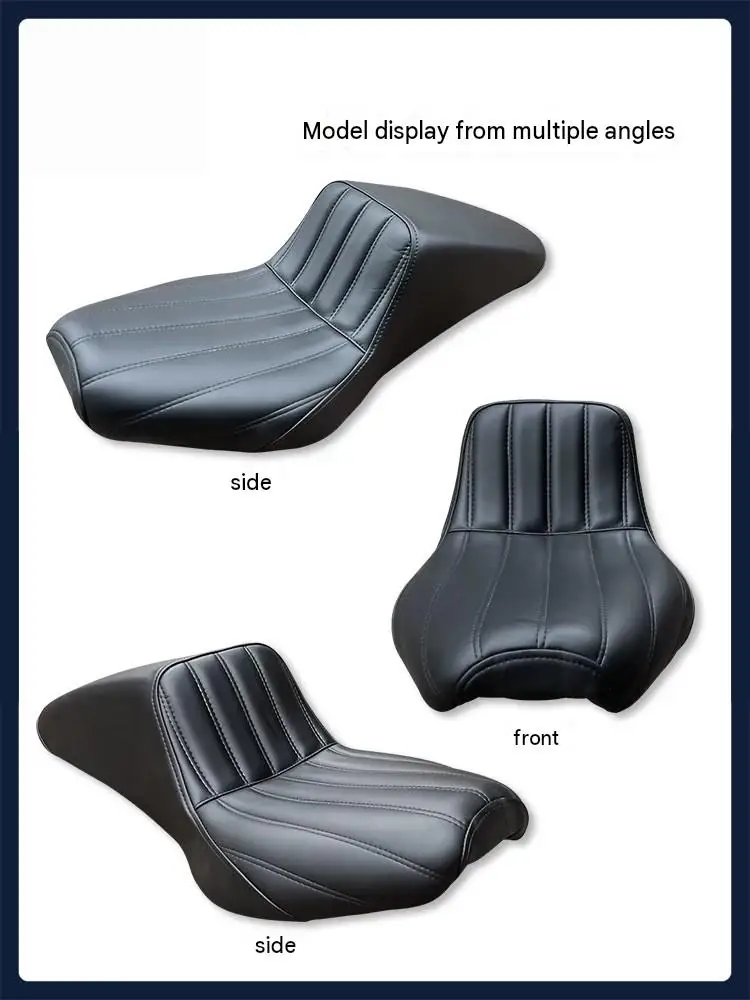 For Lifan V400 Two-Person Motorcycle Seat Neat Stitching Solid Edge Crack-Resistant WearResistant Tear-Resistant Comfort Upgrade