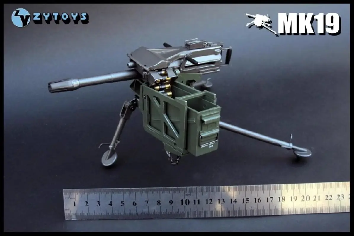 

ZYTOYS масштаб 1/6, аксессуары для солдатской сцены MK19, пластиковая модель игрушки, подходит для 12-дюймовой фигурки, в наличии