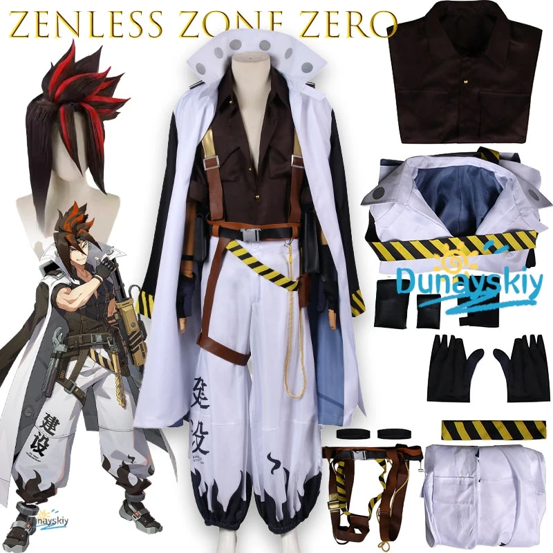 

Anton Ivanov Zenless Zone Zero Cosplay Costume Uniform Suit Halloween Roleplay Outfit for Men Women