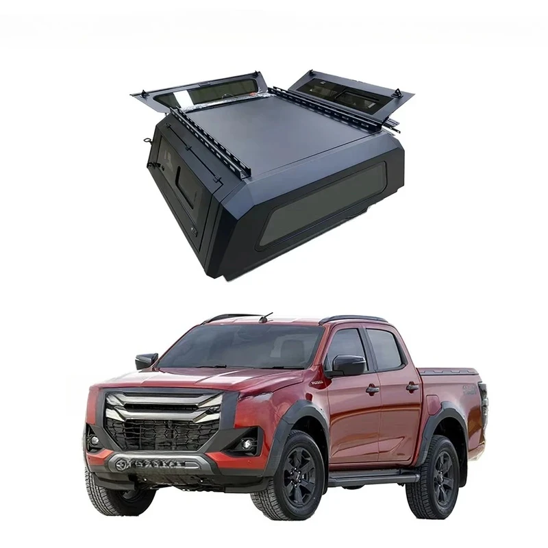 

Hot Selling Heavy Duty Aluminum 4X4 Hardtop Canopy Universal Pickup Truck Bed Topper Exterior Accessories