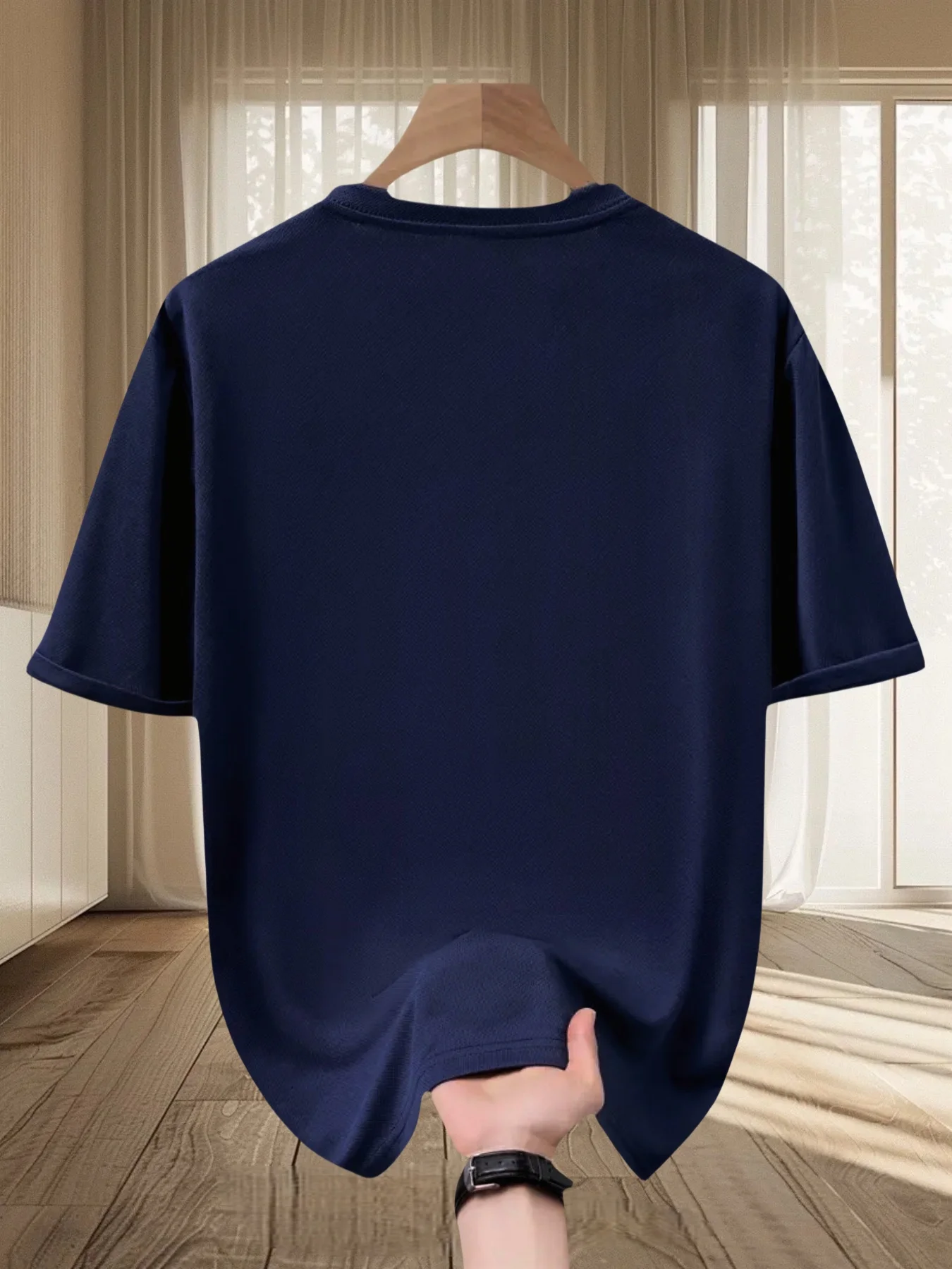 Korean T-Shirt Summer Men‘s Tracksuit Crew Neck Short Sleeve Tops Casual Breathable Sportswear Harajuku Fashion Streetwear