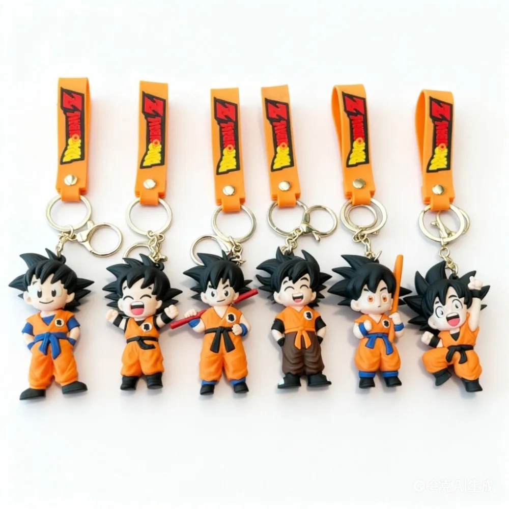Llavero de Dragon Ball Son Goku, figuras de Anime, modelo para mochilas escolares, accesorios, juguete de alta calidad para hombres y mujeres, regalos de cumpleaños