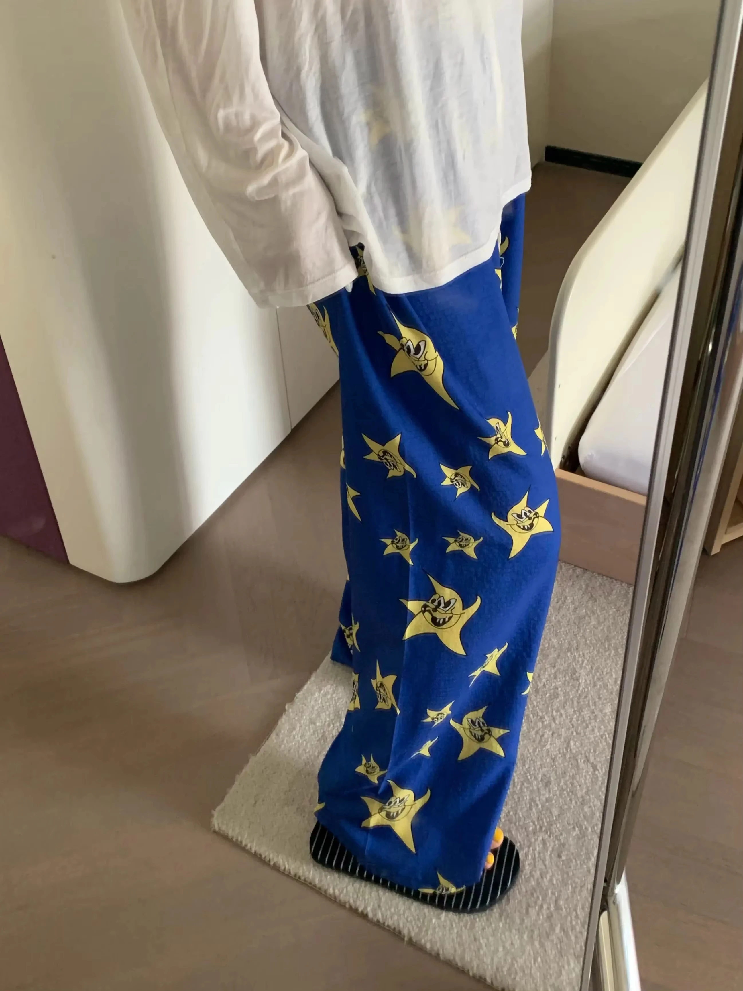 2026 Star Printed Women Loose Wide Leg Pants, Lightweight Anti Mosquito  Pants, Wearable Outside Casual Walking Pants