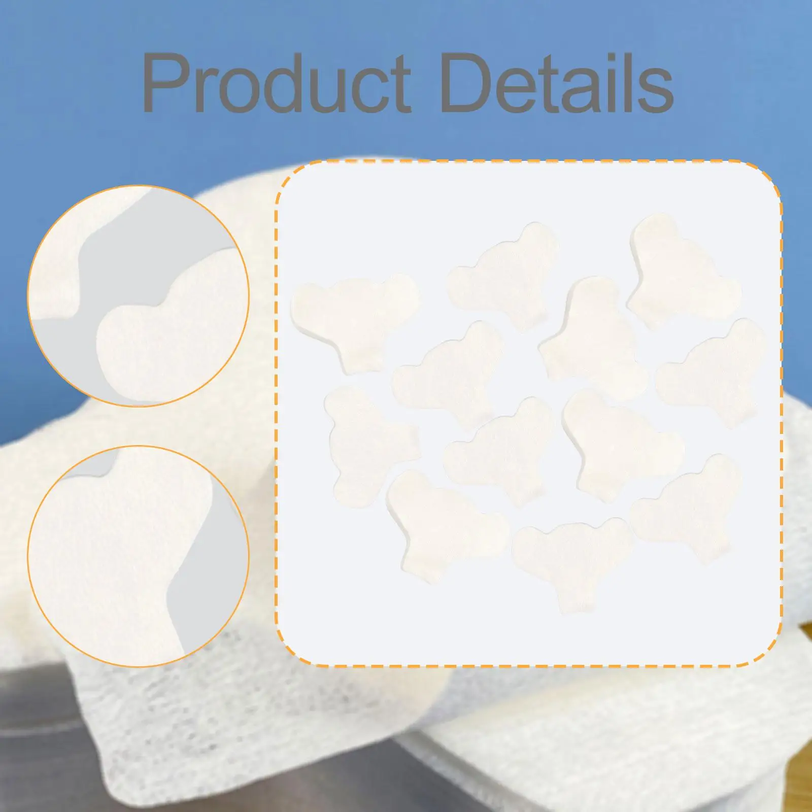 Nose Skincare Pad Practical Cotton Nose Strips Targeted Fit Pore Cleaning Pads for Face Skincare Routine