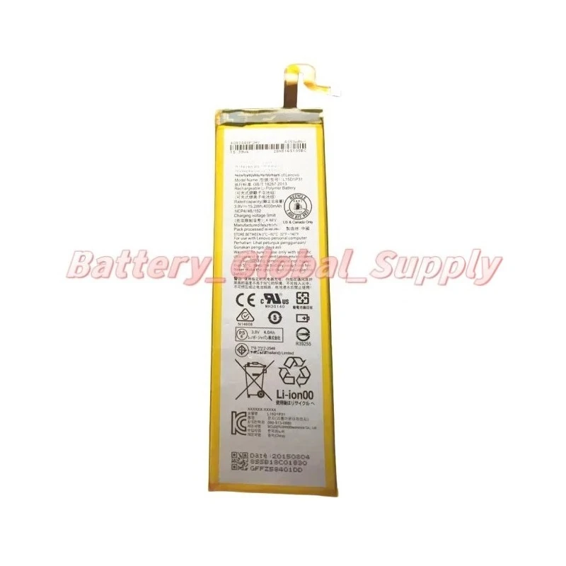Suitable for L15D1P31 tablet YT3-X90L battery 3.8V 4000mAh fast delivery 1 piece new