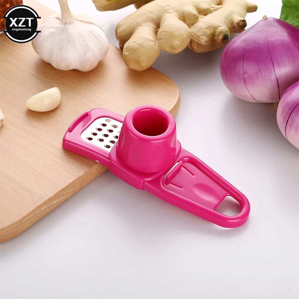 Simple Garlic Grinder Garlic Mud Artifact Stainless Garlic Grater Multi-Function Garlic Press Household Small Kitchen Utensils