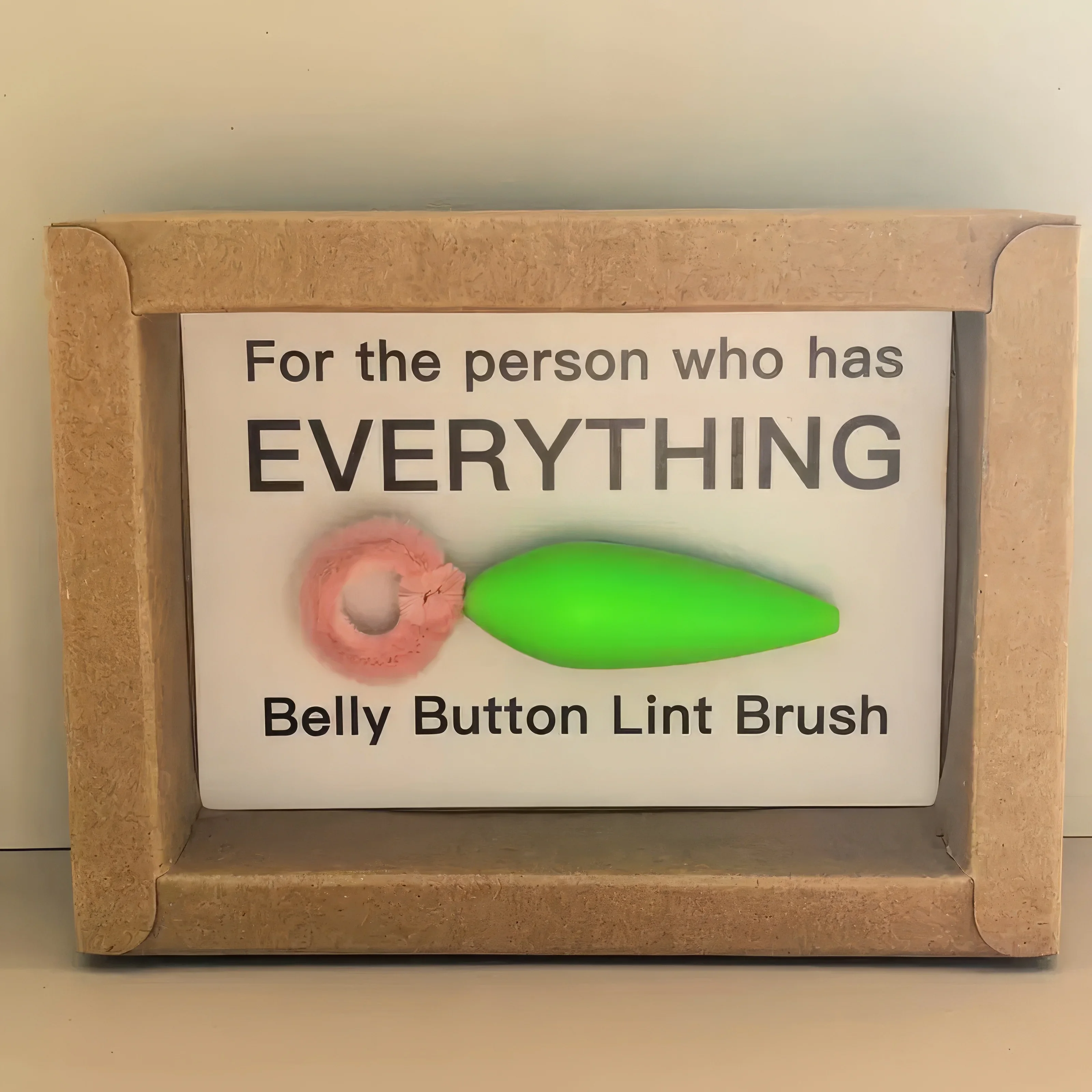 1pc Creative Green Belly Button Brush, Convenient Home Cleaning Tool, Ideal Prank Gift For Friends On Birthdays.