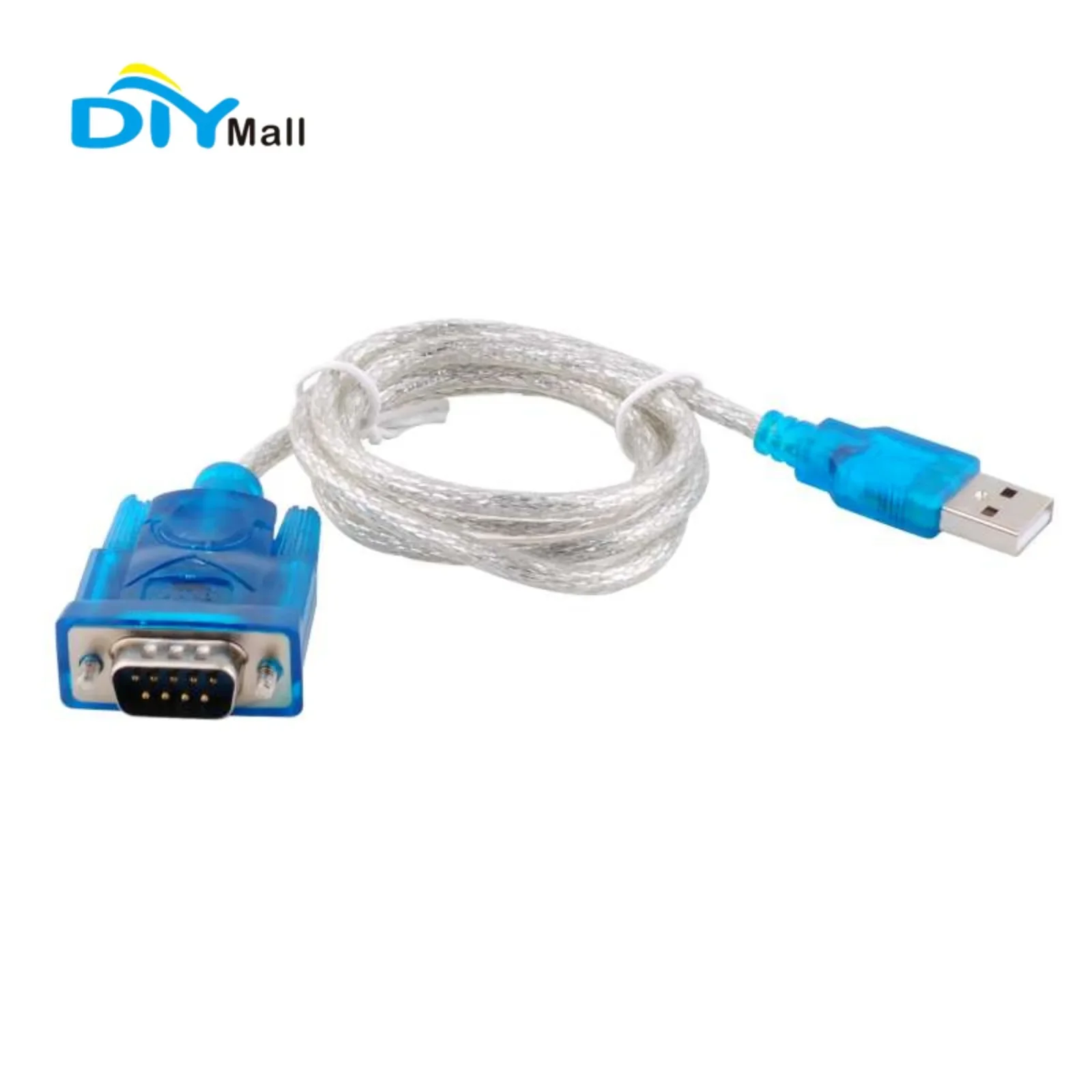 10pcs/lot HL340 USB 2.0 to RS232 Serial Converter Cable for Window 7 8 10