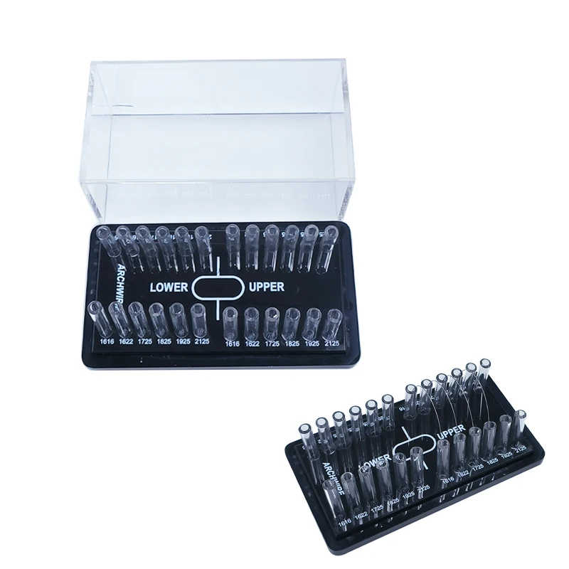 Стоматологическая ортодонтическая круглая коробка для арочных проводов, акриловый диспенсер для хранения арочных проводов, держатель для размещения инструмента, стоматологический инструмент