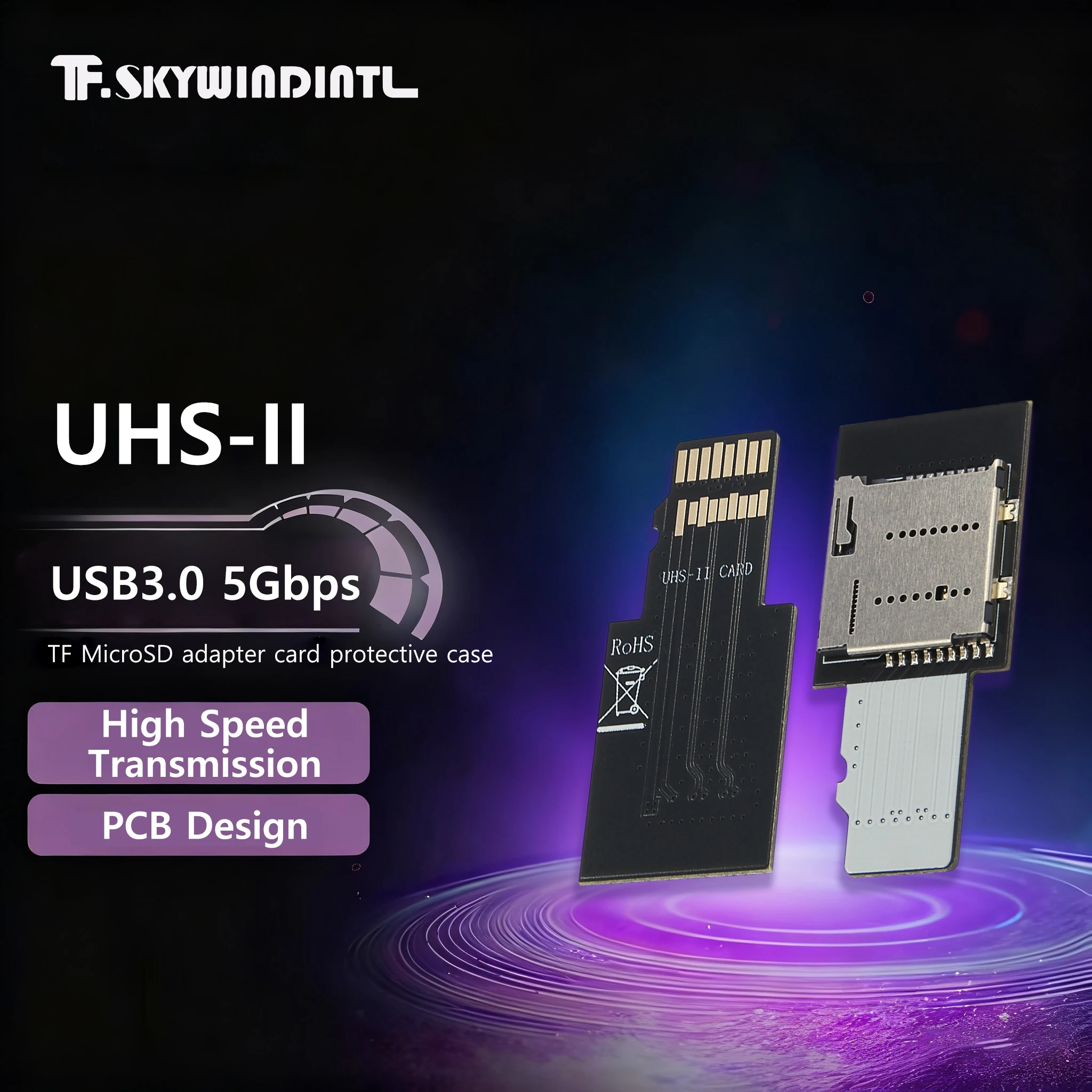 TF MicroSD Card Protective Sleeve USB3.0 5Gbps TF Adapter Card Anti-Fall Protection For Surveillance Video, External Memory Card