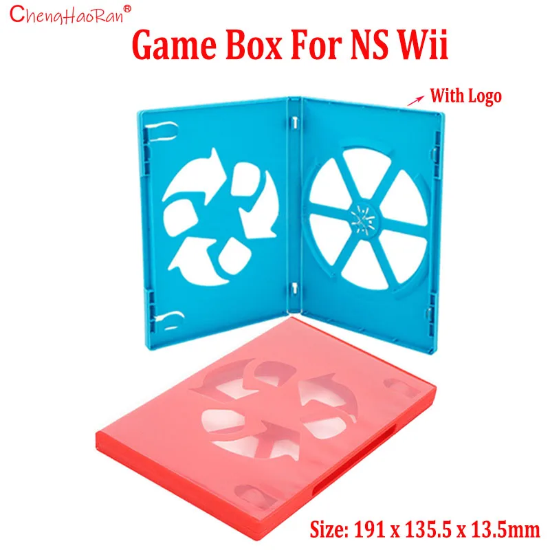 ChengHaoRan 1PCS High Quality Game Disc Storage Box For NS Wii Dedicated Disc Dustroof Box With Logo