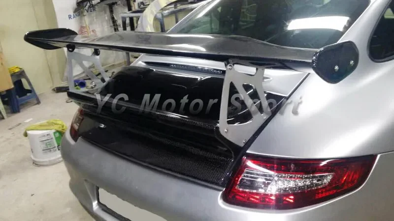 

Аксессуары для автомобилей: карбоновый спойлер GT4 Style с основанием из FRP, подходит для Carrera 911 997 2005-2011 годов выпуска, задний спойлер.