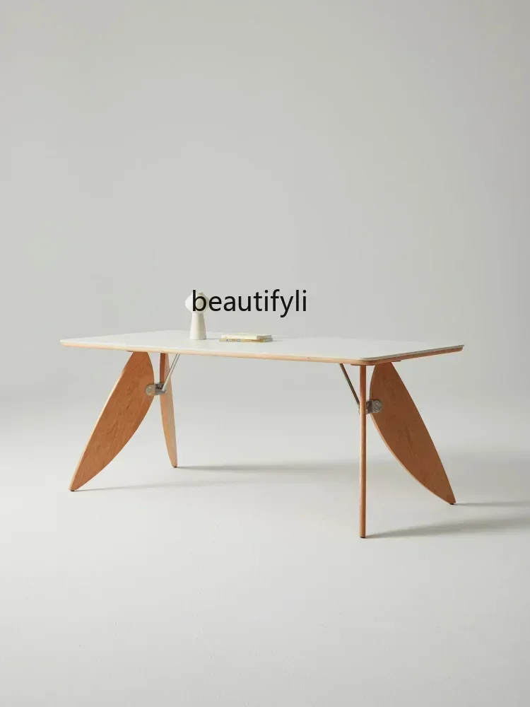Hot sales Nordic solid wood extra thick dining table restaurant small apartment household desk simple and modern