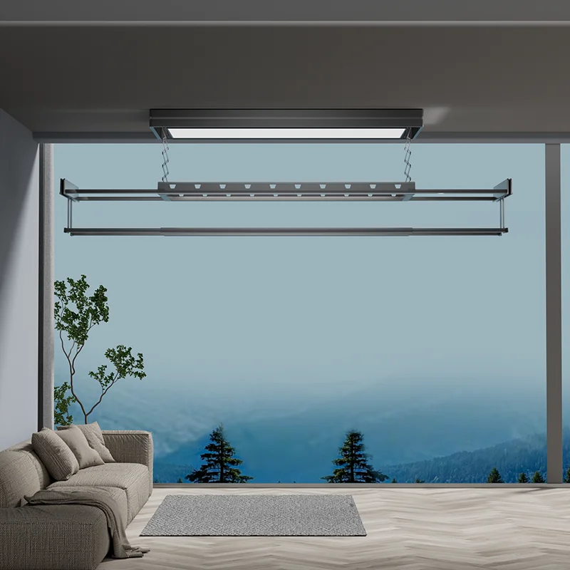 High Quality Electric Wall Mounted Clothes Drying Rack Remote Control Smart Electronic Type for Home Laundry or Balcony Use