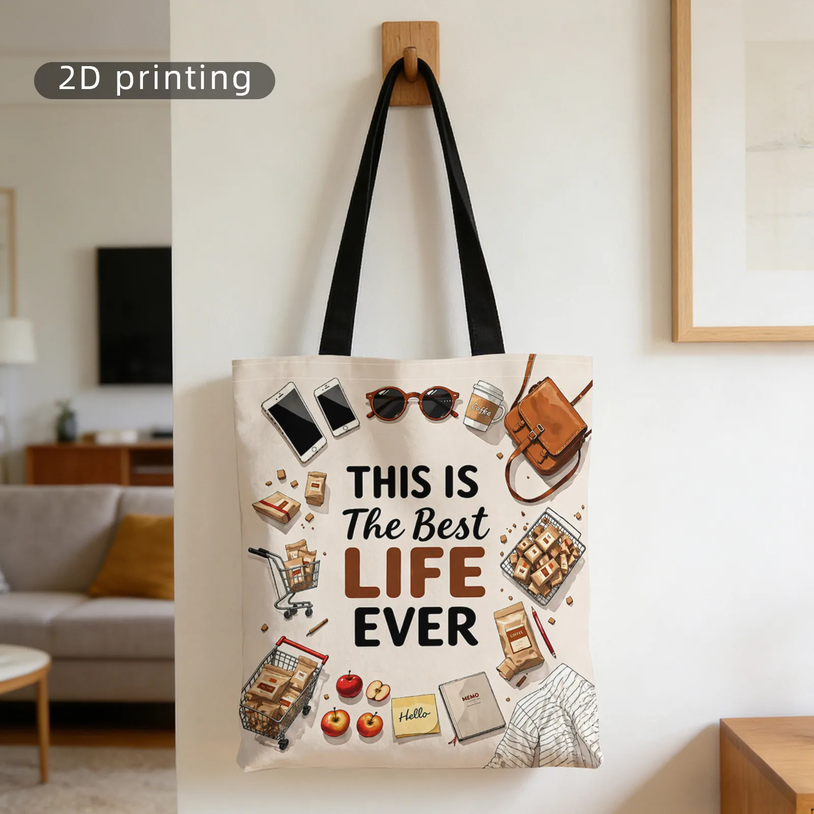 Handbag Large Capacity Shoulder Shopping Bag Multi-purpose Package 