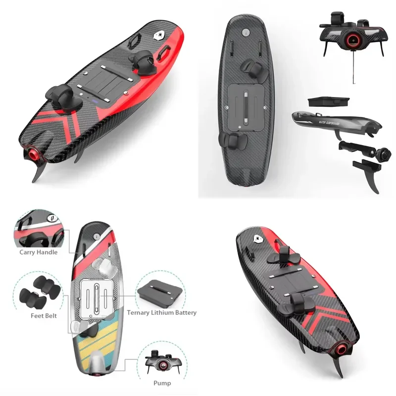 Popular High Performance 15KW Motor Lithium Battery Offshore Water Sport Fiber Electric Surfboard