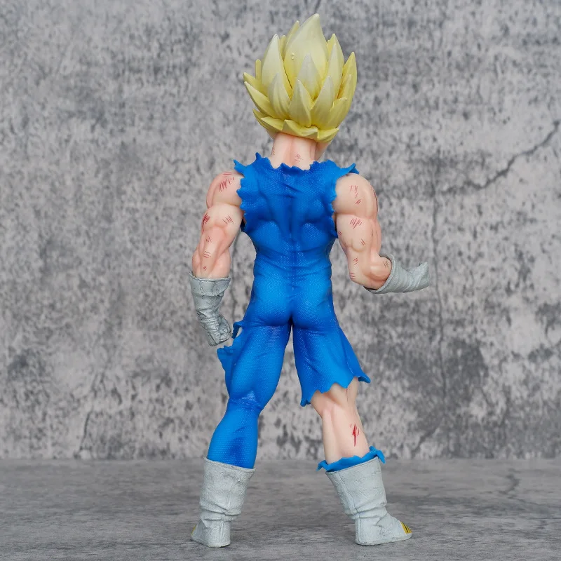 20CM Battle Damage Dragon Ball Z Majin Vegeta Figure Collection Model Toys