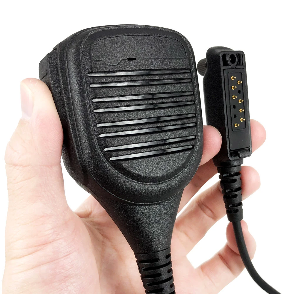 RISENKE-Handheld Mic Microphone, Shoulder Remote Speaker, PTT, Radio for Sepura STP8000, STP-8000, STP9000, STP-9000