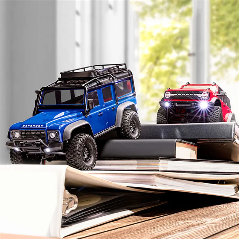 Traxxas Trx4 Defender 1/18 Rc Автомобильная гидравлическая подвеска с высоким крутящим моментом, быстросъемные корпуса для скалолазания, низкий центр тяжести