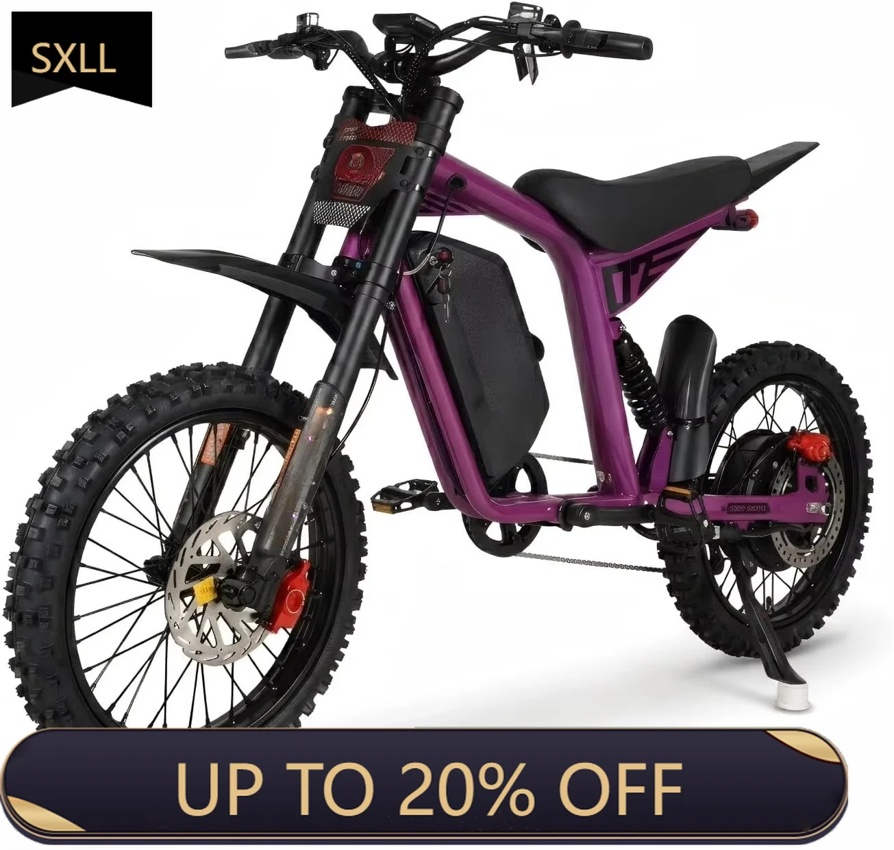 sxllNew Eahora FT-07 60V 25AH battery off-road vehicle 17 inches wide tire full shock absorption black electric off-road vehicle
