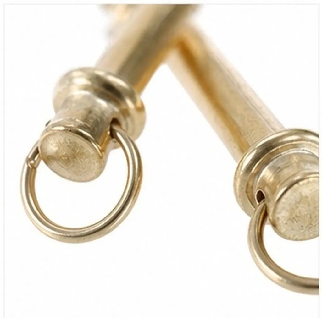 4Sets Folding Fan Shaft Rivets Nuts Repair Kit Goldplated Rivets DIY Handheld Fan Shaft Replacement for Handmade Paper Cloth
