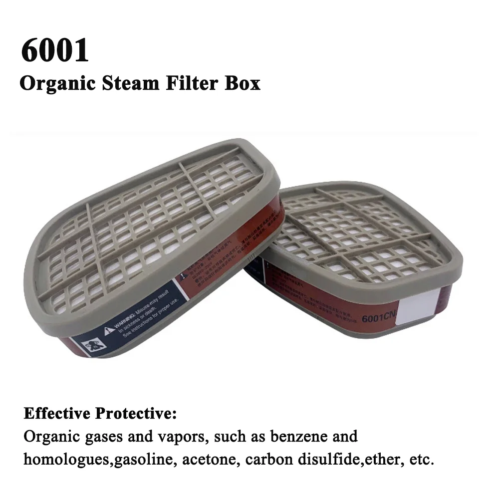 6001 Cartridge Box 5N11 Cotton Filters Set For 3m 6200/6502/7502/6800 Dust Gas Masks Chemical Painting Spraying Respirator ﻿