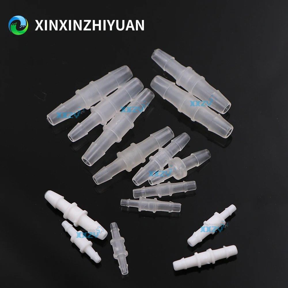 20PCs/Lot Solvent Printer Ink Tube Straight Connector 3*2/4*3/6*4mm Ink Pipe Adapter for UV Inkjet Ink Hose Joint Connector