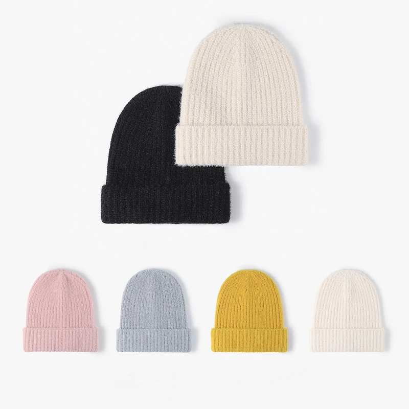 

Autumn and Winter Thickened Pile Woolen Hat Warm Cover Hat Men's and Women's Same Knitted Hat