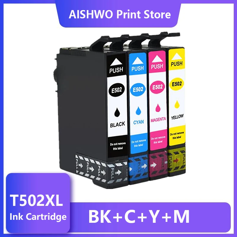 ASW T502XL 502 502XL full Ink Cartridge with Chip Compatible for epson XP5100 xp5105 WF2860 WF2865 printers