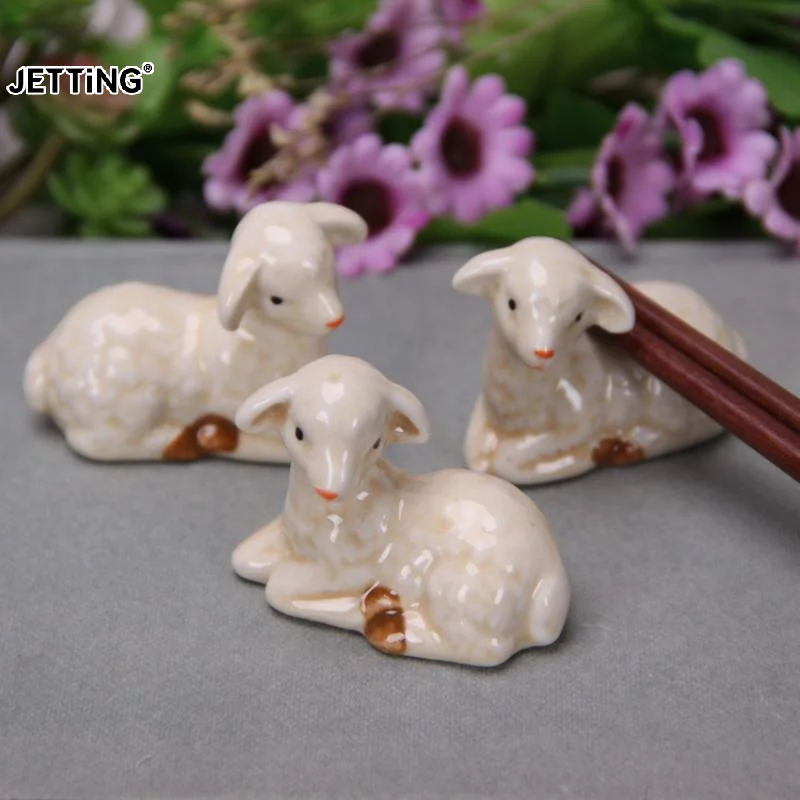Lovely Ceramic Animal Pen Holder DIY Kitchen Tableware Chopstick Spoon Rest Rack Dining Table Decor
