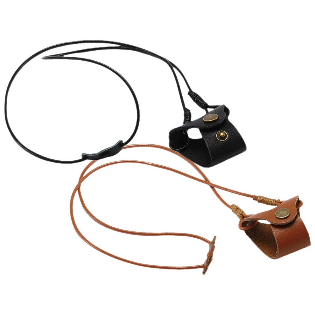 

2Pcs Eyeglass Chain Stylish Sunglasses Strap Hanging Lanyard Lightweight Brown Black Single Buckle Eyeglasses for Women