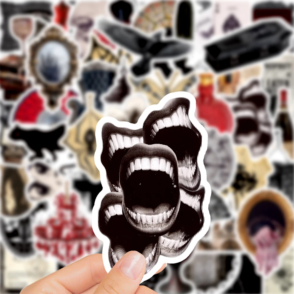 

10/30/50pcs Horror Gothic Cartoon Creative Stickers Cool Decals DIY Skateboard Luggage Guitar Laptop Retro Decoration Stcker Toy