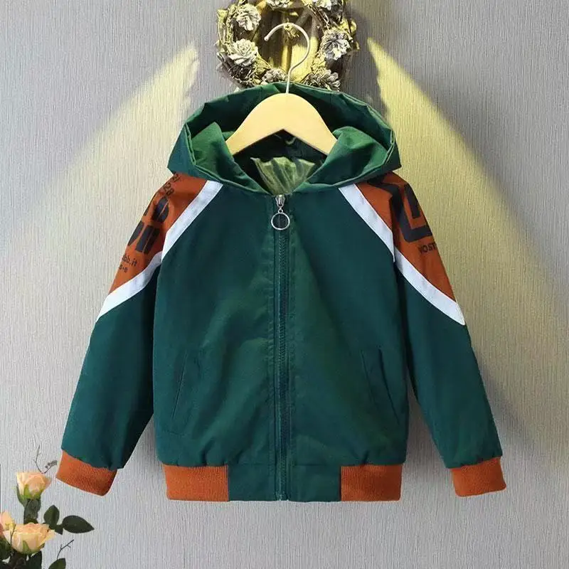 

Boys' Outerwear Spring and Autumn New Style Children's Jacket Western Style Mid size Boys' Zipper Sweater