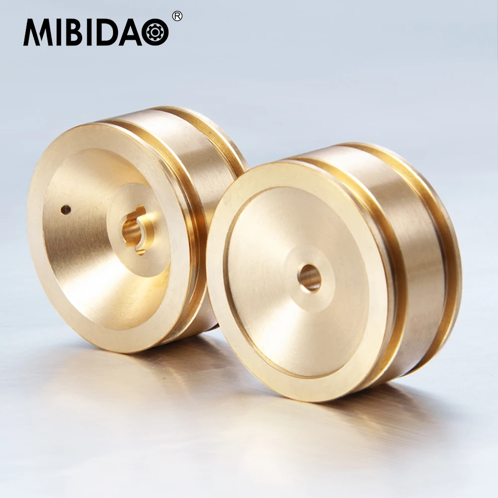 MIBIDAO 2 قطعة جنوط عجلات نحاسية ثقيلة موازنة لقطع غيار السيارات المحورية SCX24 ديدبولت شيفروليه رانجلر المصارع برونكو 1/24 RC