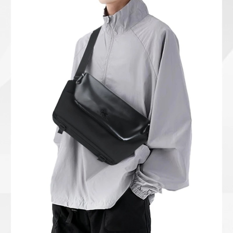 

New Lightweight Men's Crossbody Bag, Utility Style Portable Commuter Shoulder Bag with Multi-Function and Premium Design