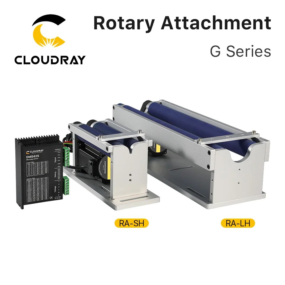 acessorio giratorio da maquina ra g da marcacao do laser da linha central da rotacao do dispositivo cloudray com motorista dm542s para a maquina engarving do laser 01