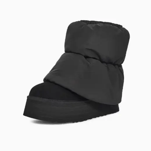 

Новые зимние женские сапоги 2026 года, модные утепленные сапоги с толстой подошвой, теплые и мягкие, как носки.