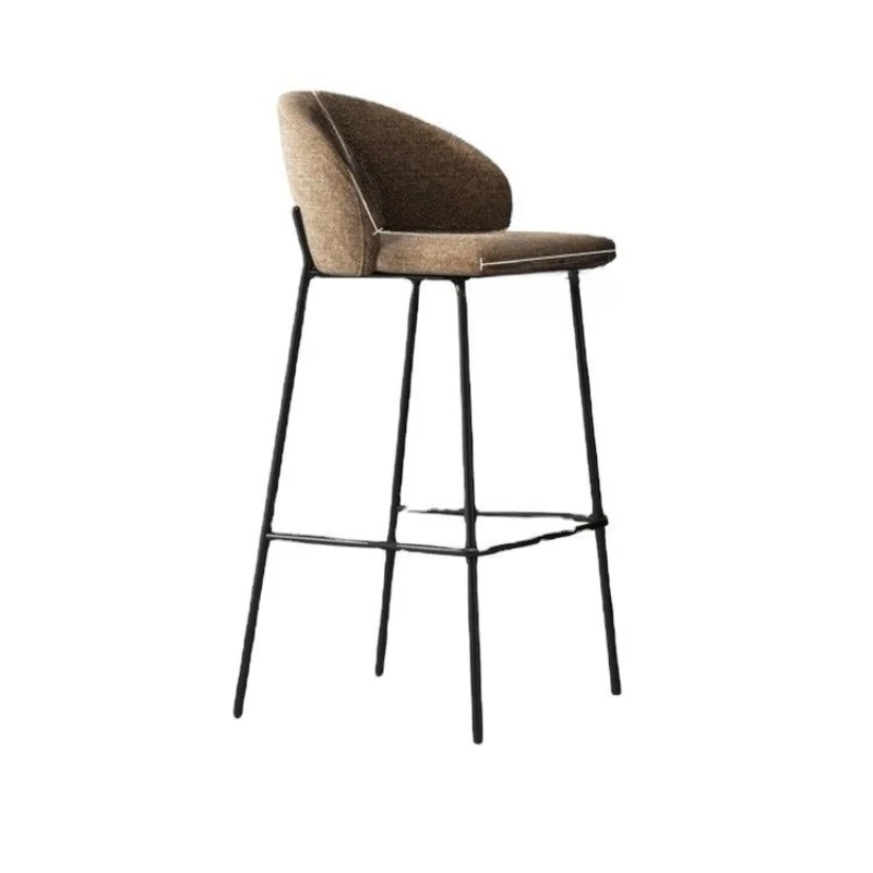 

Minimalist Bar Chair Wrought Iron Bar Front Desk Household Island High Stool