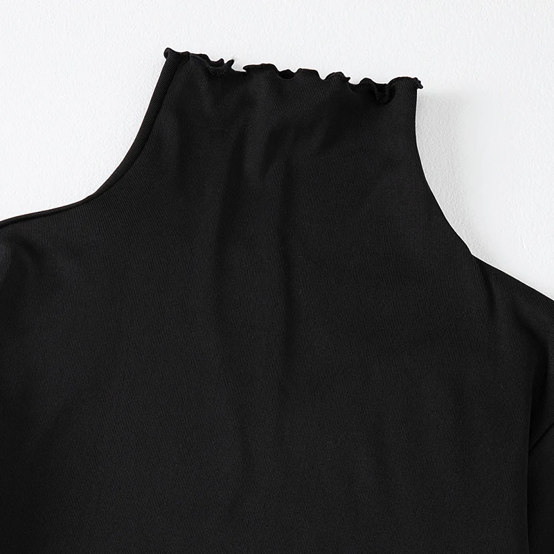 1/3 Stück Damen-Oberteil in Übergröße, warm, für Herbst/Winter, einfarbig, modisch, mit hohem Kragen, langärmelig, lässig, für den Alltag, Sport, bequem, trendig – Detail 19