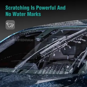 Univerzální inteligentní ramena stěračů, slitinové gumové stěrače, pružiny, díly pro stěrače čelního skla, posilovač stěračů, 2/4 ks, autopříslušenství 10 nejlepší prodej gumová role stěračů čelního skla - №7